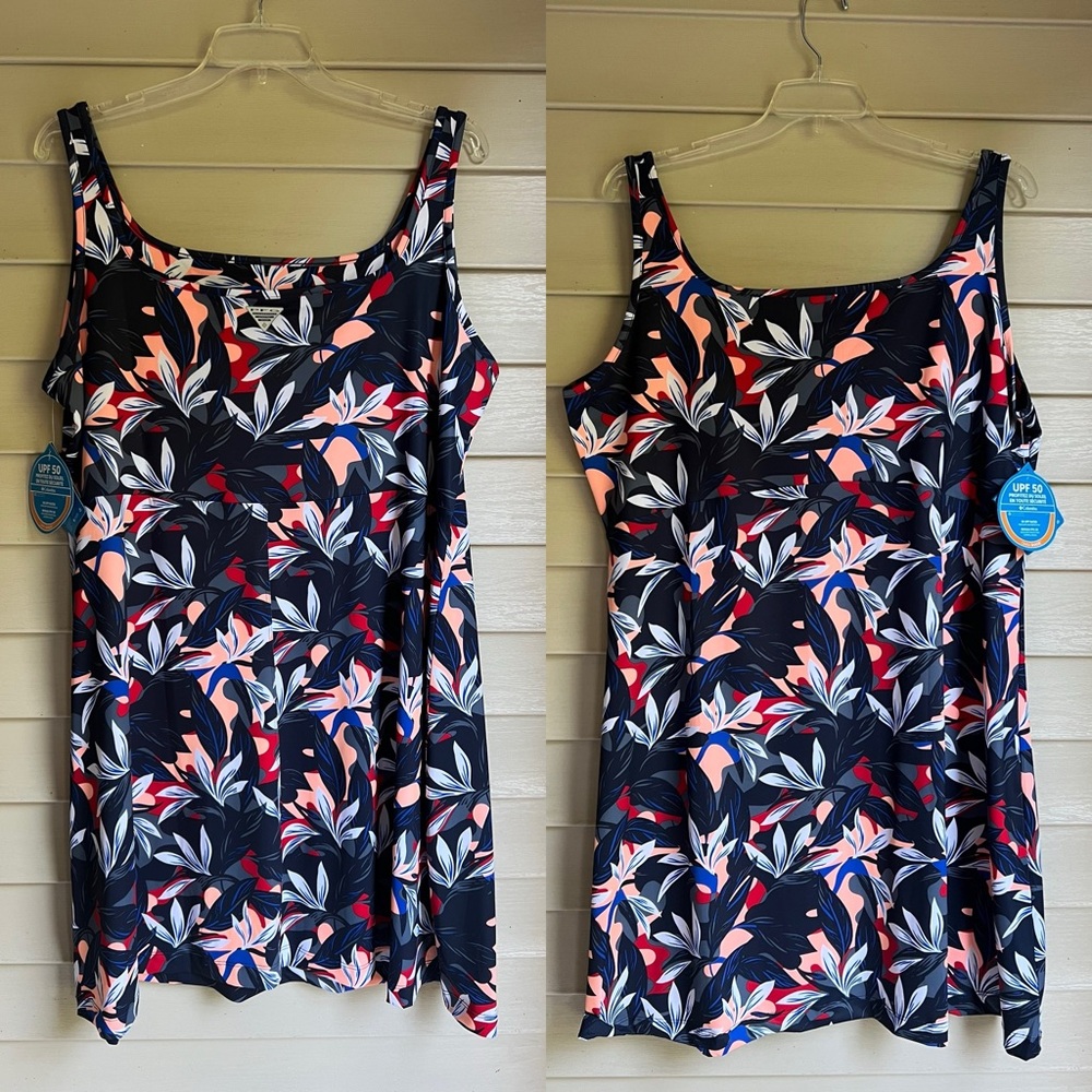 Columbia PFG Omni-Freeze Tropical Print Dress Size 2X